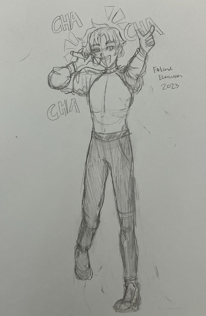 Cha Cha Cha!, Sketch book Illustration, May 12th 2023