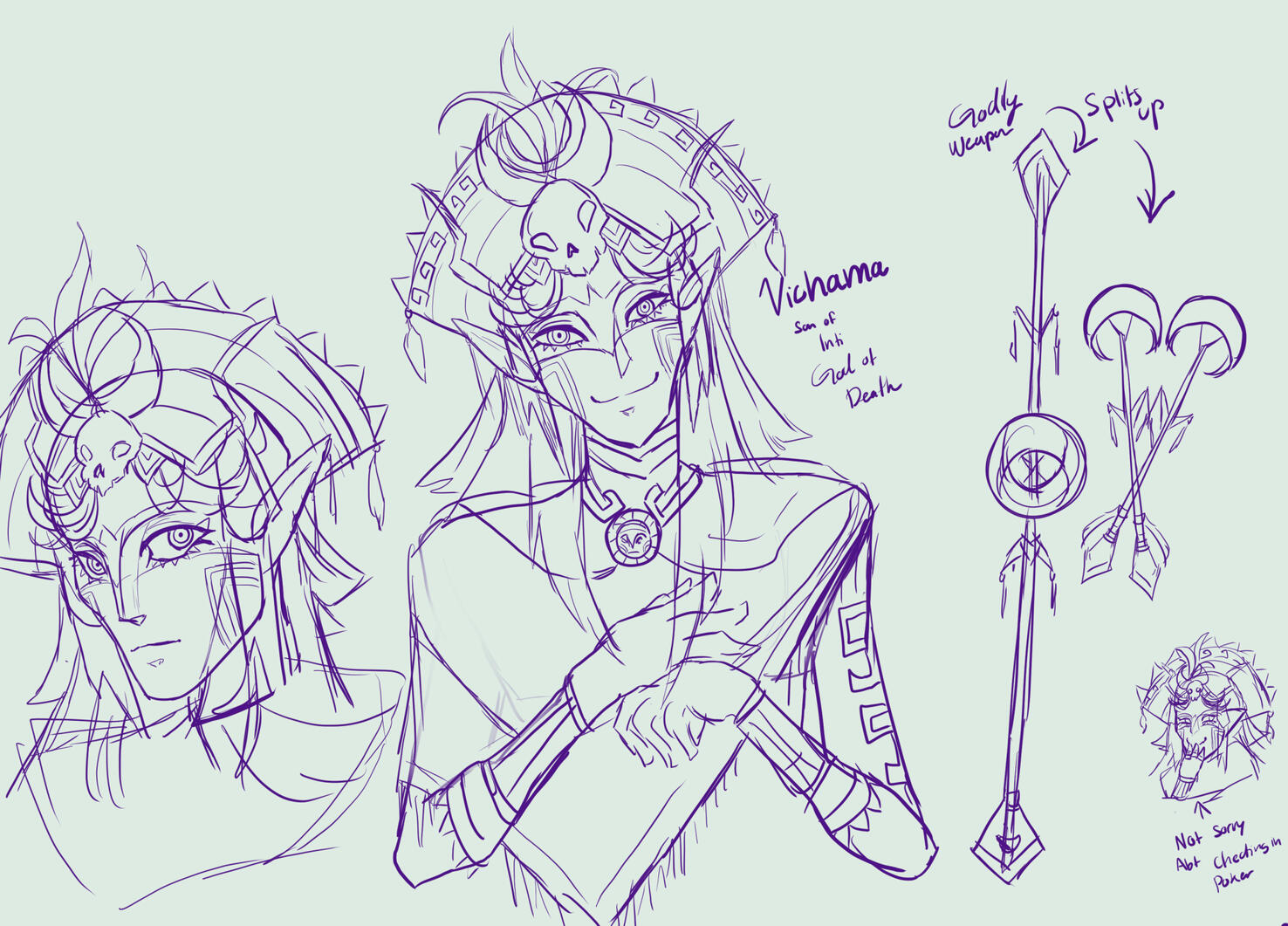 Vichama Character Concept Study, October 11 2023