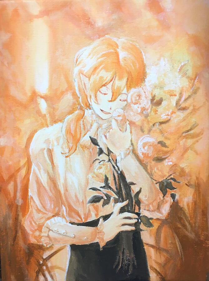 Loyalty's Warmth, Monochromatic acrylic painting, February 21st